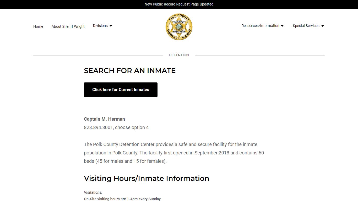 Detention - Polk County Sheriff's Office